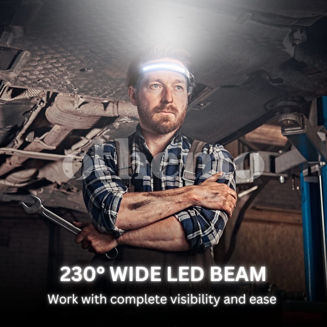 Night Buddy LED Headlamp 5 Light Modes 4X Brighter for Camping Gear Head Lamp