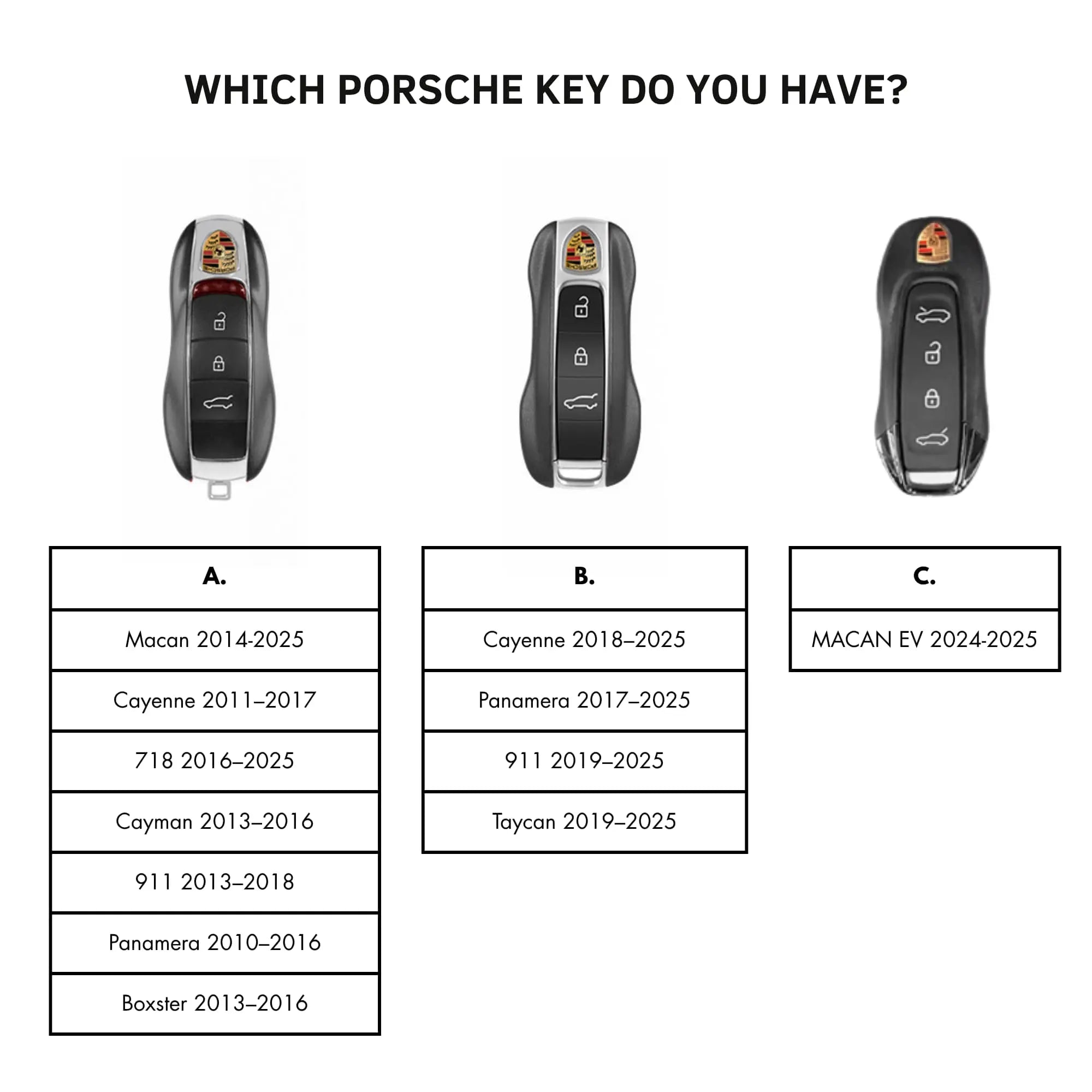 Porsche Key Cover - Alcantara