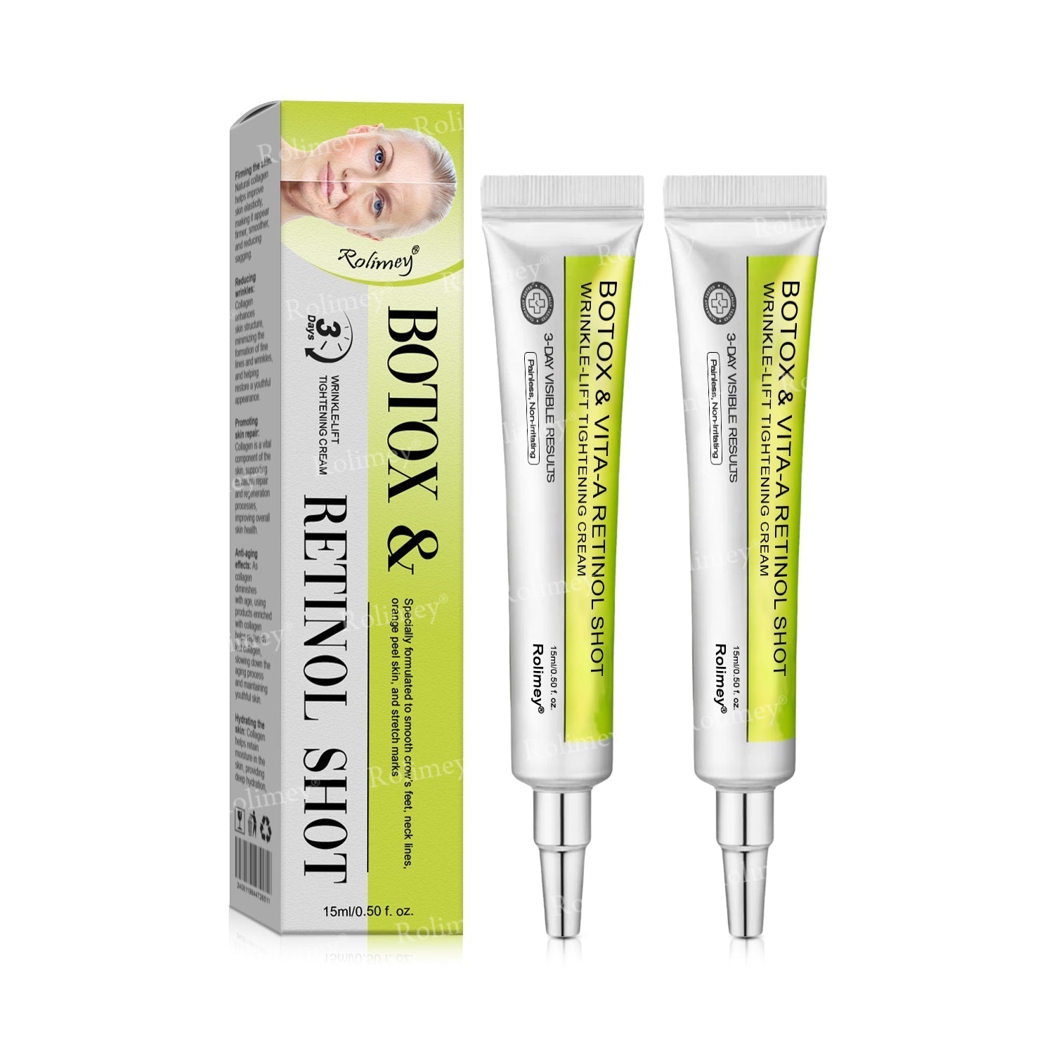 💫👨‍⚕️Made and shipped from the UK 💫Rolimey® Botox & Vita-A Retinol Shot Wrinkle-Lift Tightening cream - Last Day Promotion 70% OFF