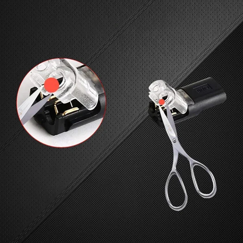 Double plug connector with locking latch
