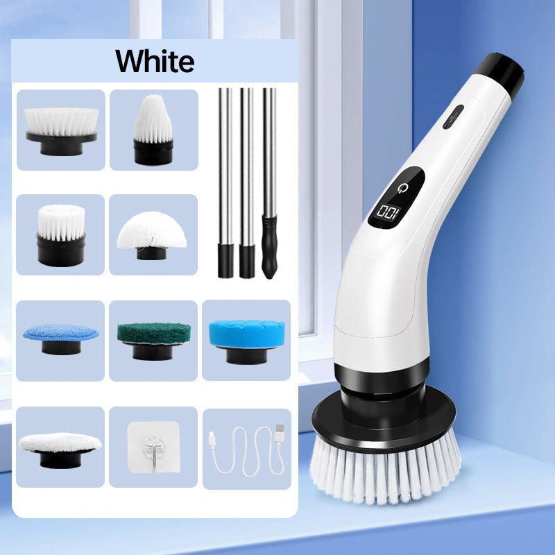 🔥  Limited Sale🧽9-in-1 Electric Cleaning Brush🏠Multi-Purpose for Home