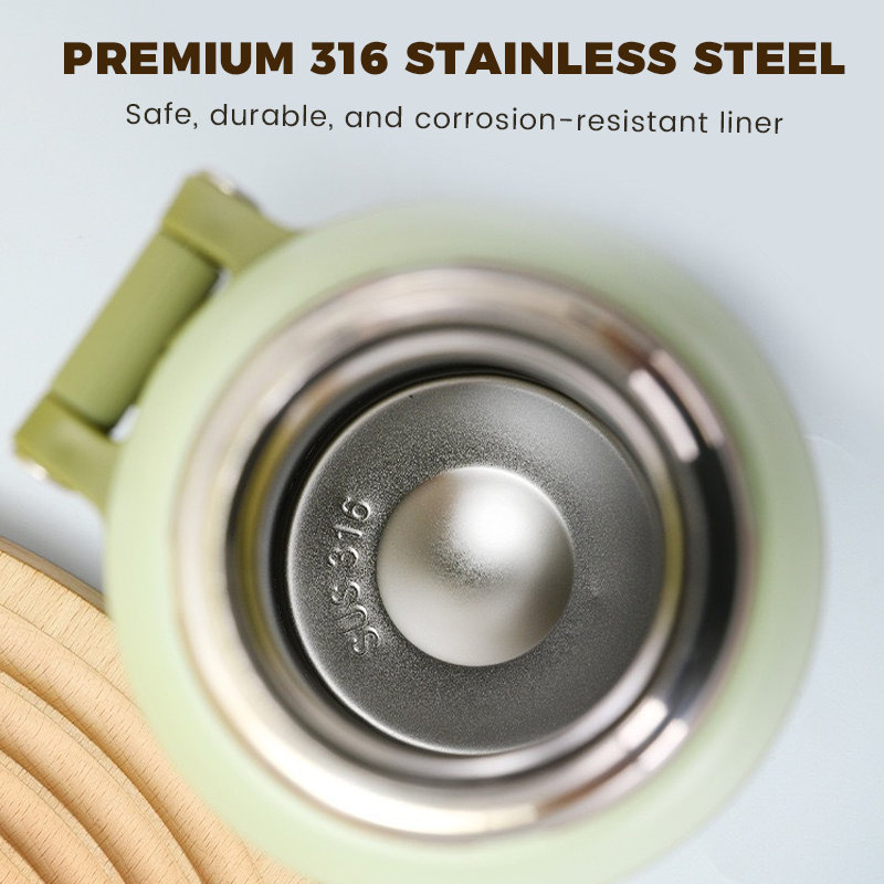 🏆Flash Sale 59% OFF⚡5K+ SOLD! 💥Stainless Steel Vacuum Insulated Bottle with Lidded Cup