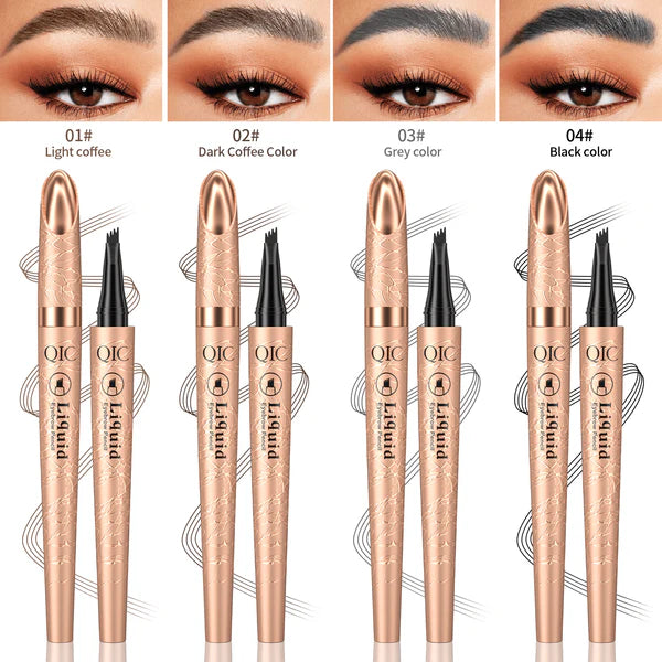 ✨ 3D Microblading Eyebrow Pencil – 4-Prong Tip, Waterproof & Natural Hair-Like Strokes 🖌️