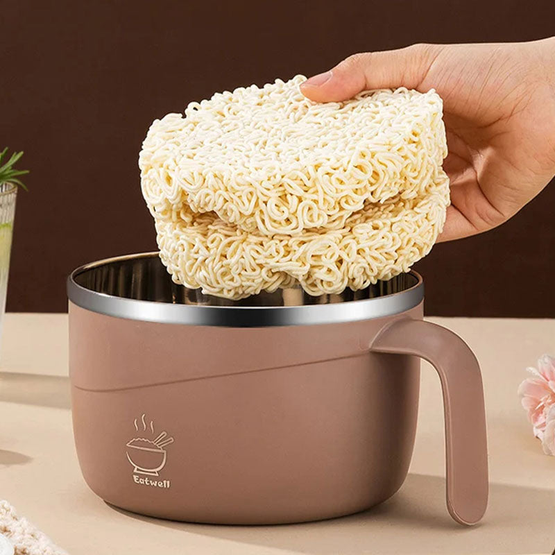 💕304 Stainless Steel Multi-Purpose Anti-Scald Large-Capacity Instant Noodle Bowl