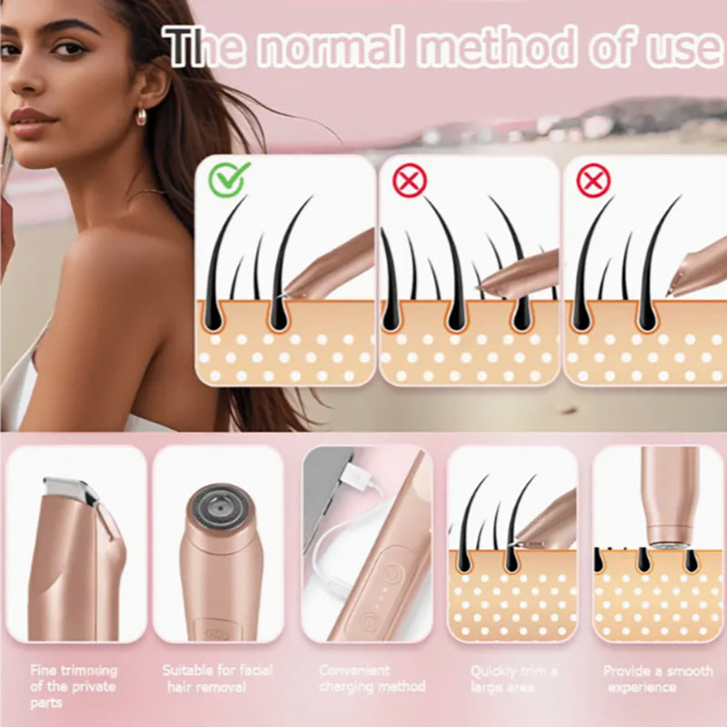 2-in-1 Electric Shaver for Women