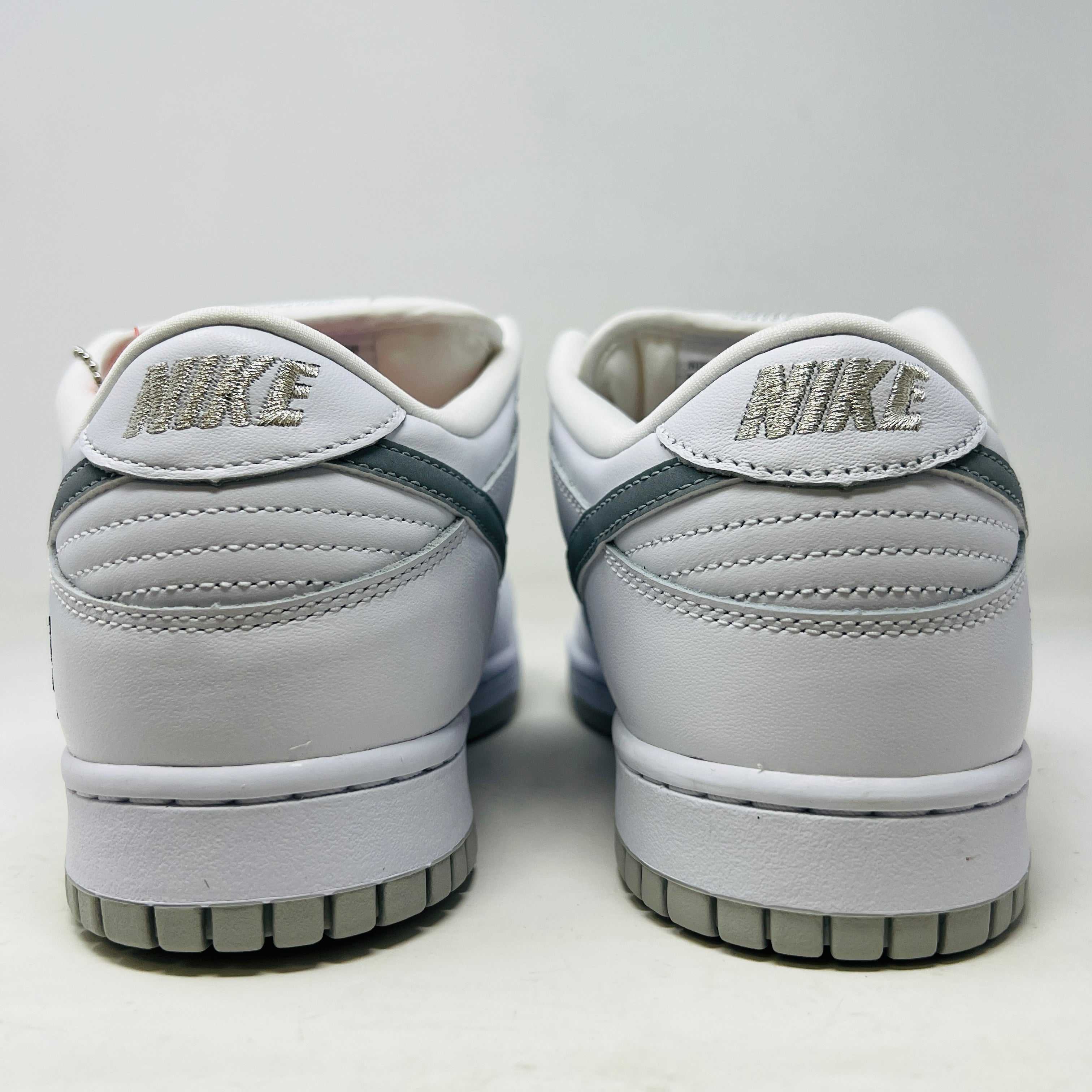 Nike SB Dunk Low Supreme 94 White Metallic Silver