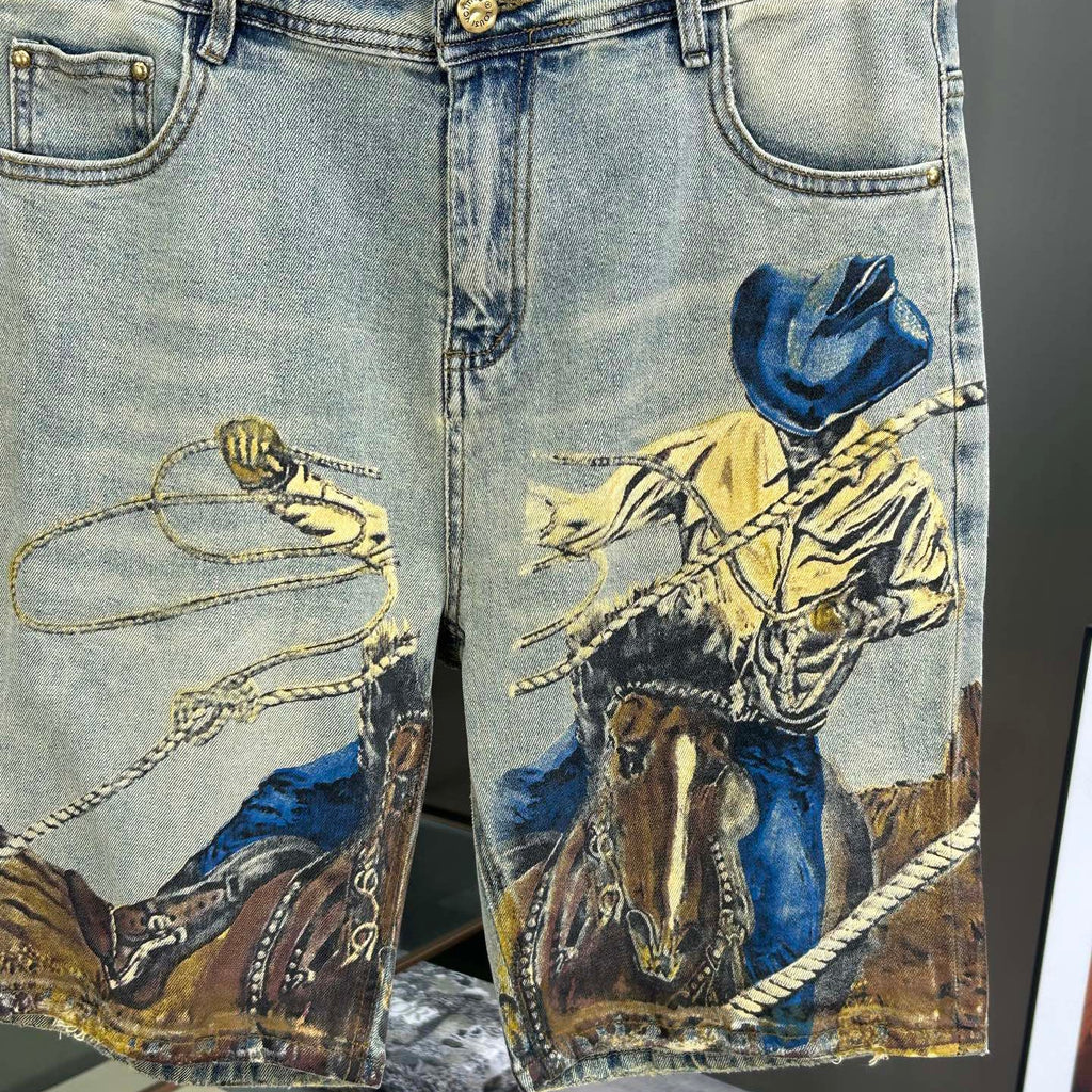 New Men's Denim Shorts 1026062504