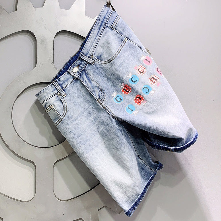 New Men's Denim Shorts 1026062507